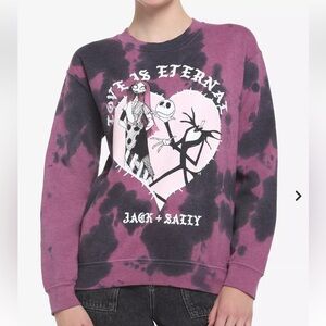 Disney The Nightmare Before Christmas Love Is Eternal‎ Tie-Dye Sweatshirt XL